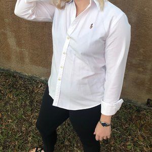 White Ralph Lauren Button Up